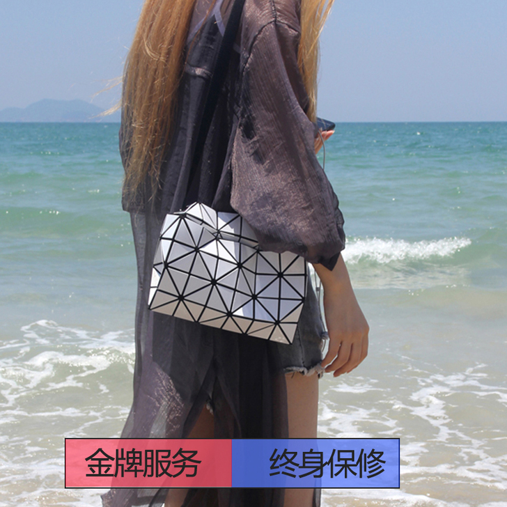 钻石菱格 女士包 银色