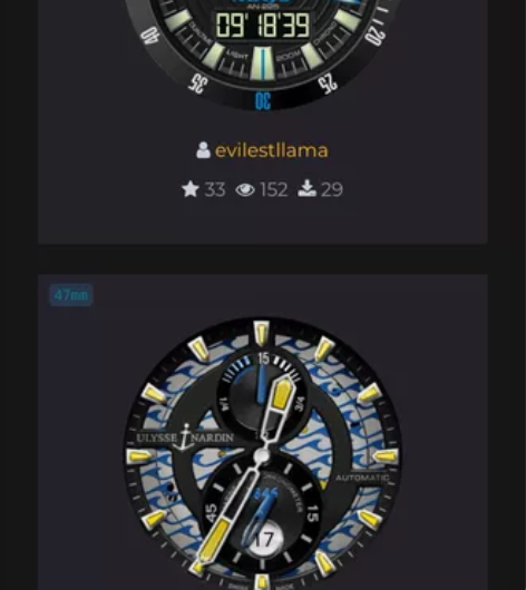 华米GTR42mm和47mm的经典表盘 感...