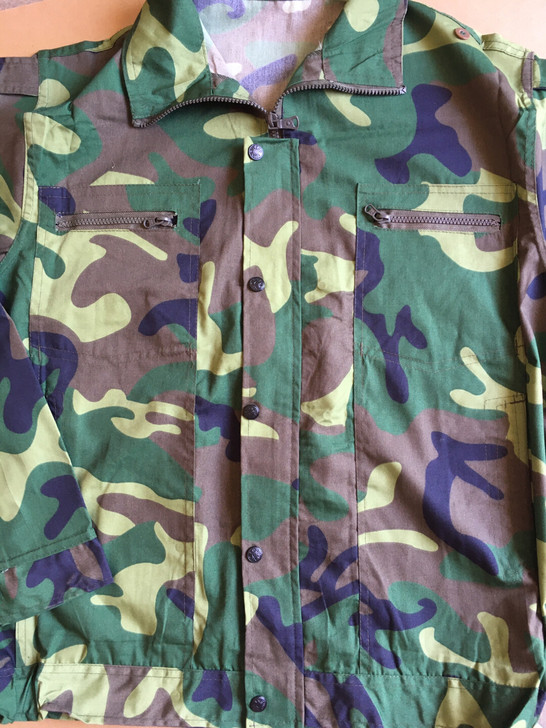 全新全新正品老式33迷彩服军绿色大花套装纯...