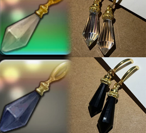 FF14 最终幻想14 cos 钻石耳坠...