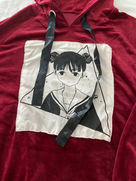 包邮 日本原宿风 长卫衣 暗黑硬妹软妹 连...