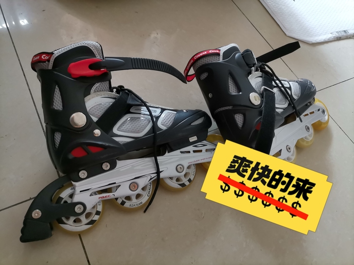 cougar美洲狮，轮滑全新，用过3次，袋...