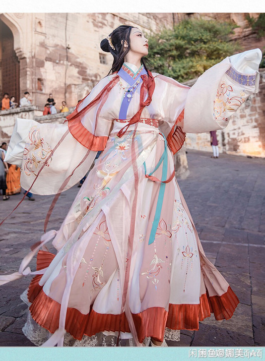 可出租重回汉唐汉服女 梵音秘境梦点尘晋制襦...