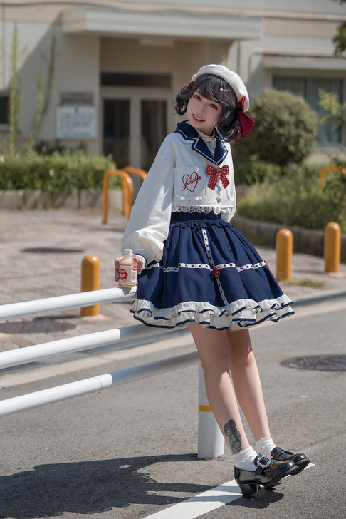 【远航梦幻岛】 lolita 学院风 海军...