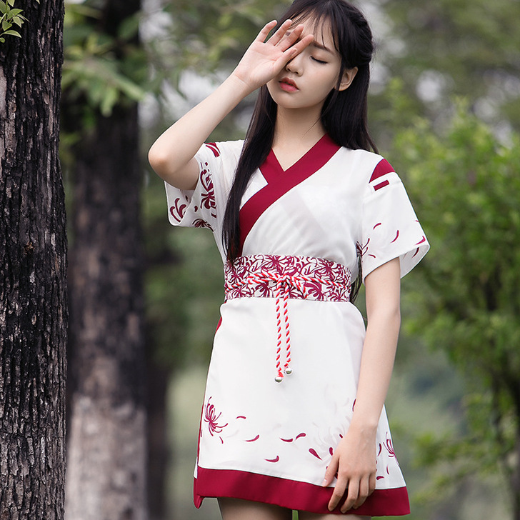 汉服女古装改良褥裙连衣裙中国风夏复古风汉元...