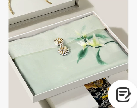 围巾送妈妈苏绣实用生日礼物中秋贺礼搭配旗袍...