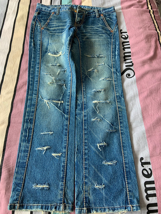 牛仔裤破洞女裤