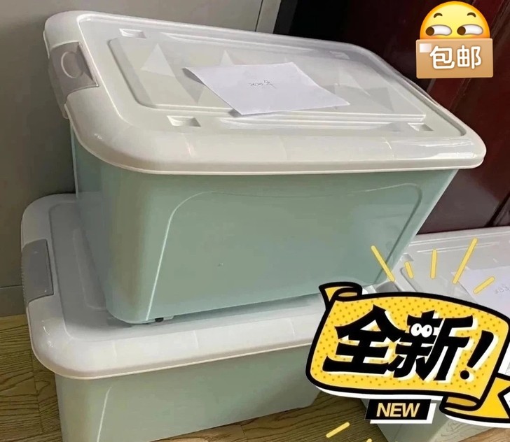 两个大收纳箱28元都没有人要吗？搬家剩下的...