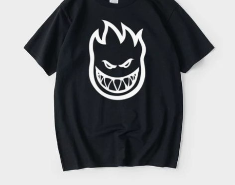 死飞经典滑板运动spitfire小火人T恤...