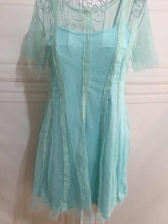 网纱吊带两件套连衣裙女