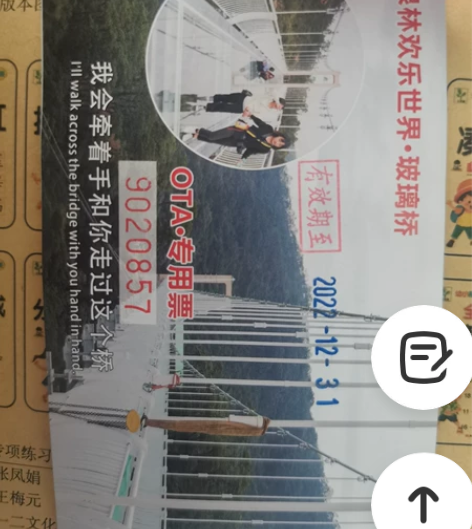 中山市泉林欢乐世界套票1套，限1人使用 已...