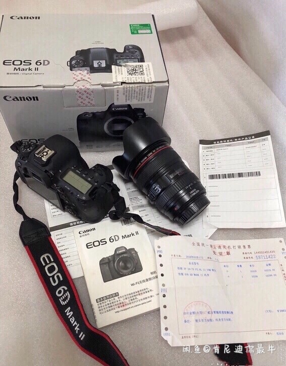 佳能6D2套机带24-105镜头 6d2相...