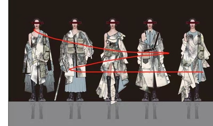 服装效果图aips源文件，矢量图，1