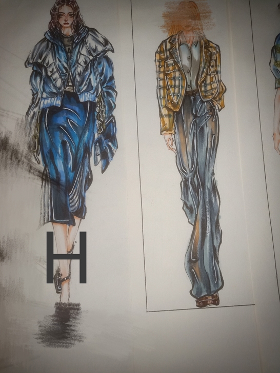【手绘服装效果图】