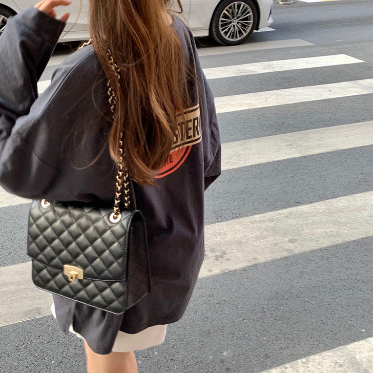 网红薄款长袖t恤女夏季慵懒宽松落肩袖中长款...