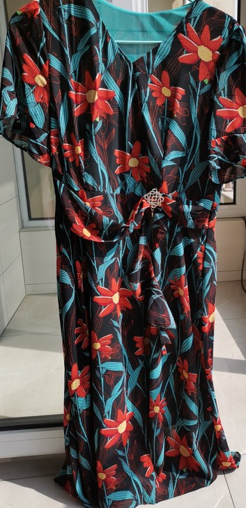 度假风海边花朵长款连衣裙