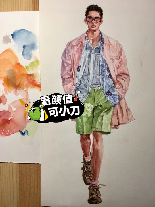 服装效果图（ 马克笔、水彩）价低速度快