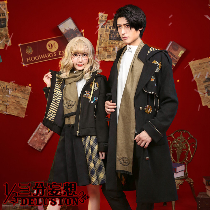 三分妄想哈利波特cos服神奇动物在哪里獾院...