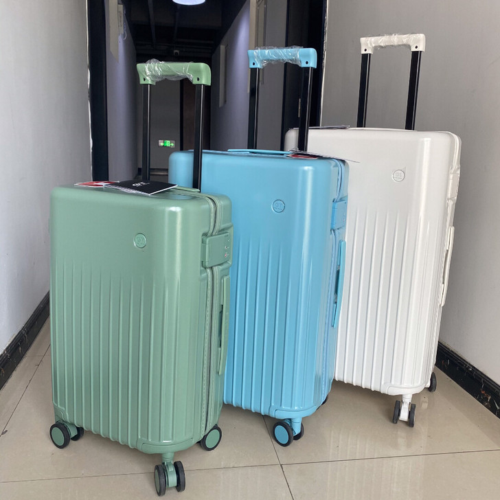 外贸出口日本网红水桶箱静音万向轮密码箱防刮...