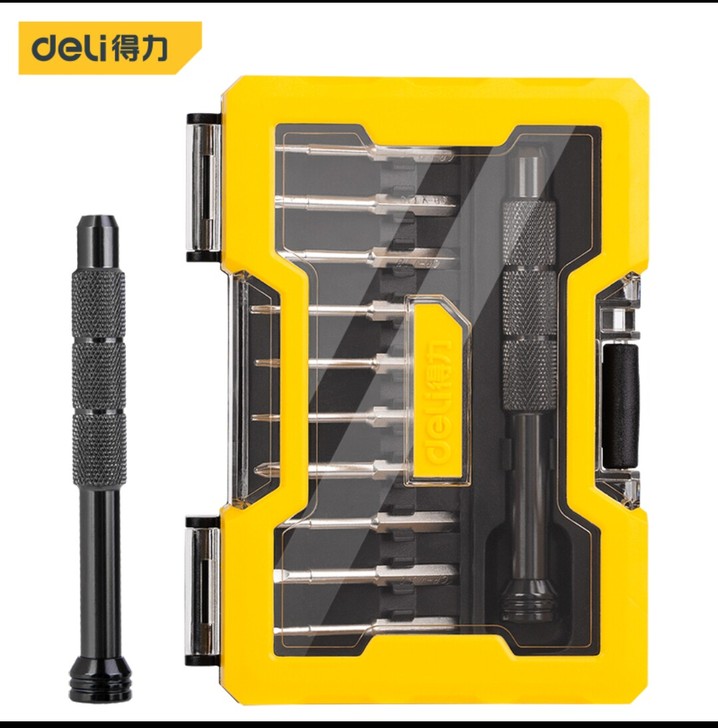 得力工具 10+1精密螺丝刀套装起子旋具手...
