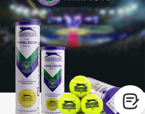 Slazenger/史莱辛格网球紫铁罐装温...