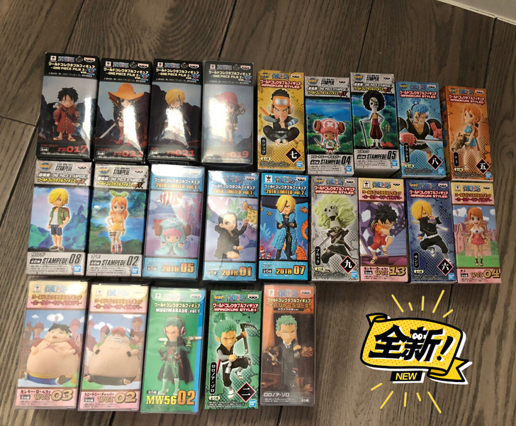 7cm海贼王 路飞 罗宾 索隆 娜美 山治