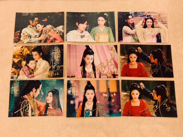 甘婷婷签名照不同图价格不一