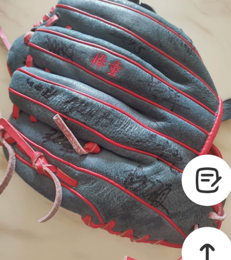 儿子第一个棒球手套，柔软好用。 感兴趣的话...