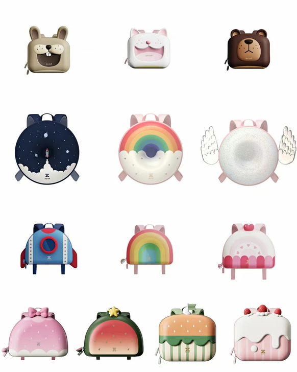 zoyzoii儿童书包女孩幼儿园可爱一到三...
