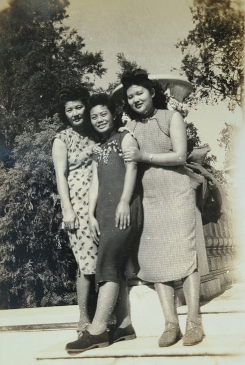 民国老照片旗袍美女合影，长8##amp；m...