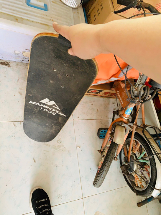 滑板，孩子不玩了，100出