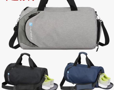 健身包男干湿分离游泳训练运动包女行李袋大容...