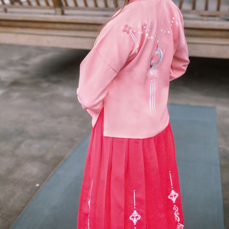 素羽华裳新款汉服女明制立领衫原创改良春秋款...