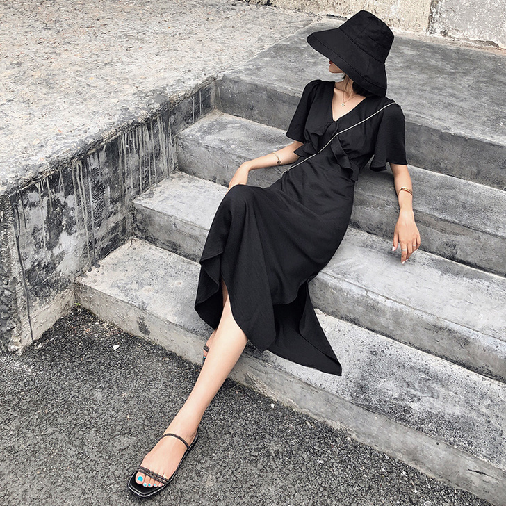 2019夏季新款女装pphome裙子bf长...