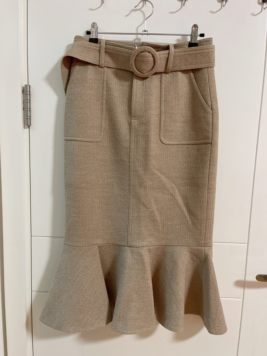 玛克 毛呢鱼尾裙 新款