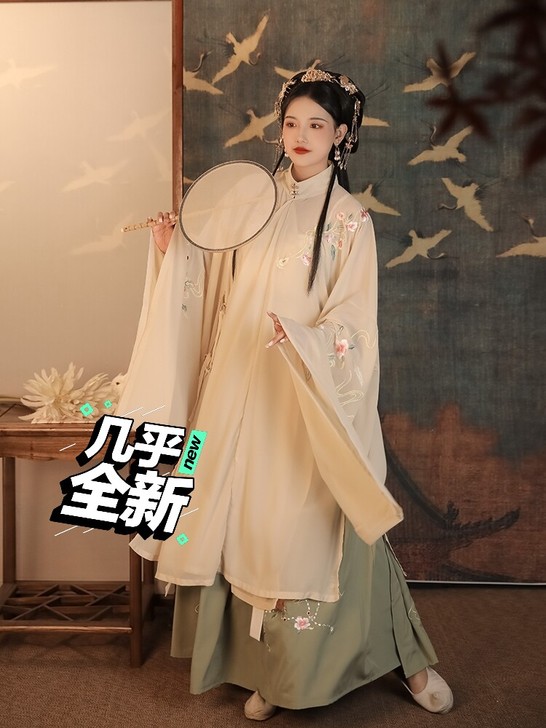 艺缕原创汉服女【牡丹记】袄裙刺绣立领