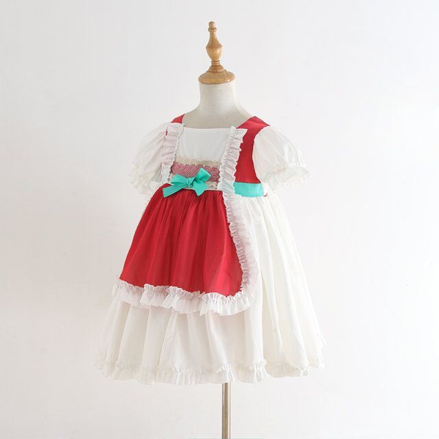 六一儿童服装演出礼服欧式宫廷复古连衣裙女仆...