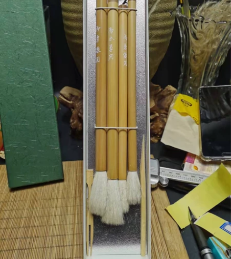 小日本中古毛笔一盒四只   全新未使用  ...