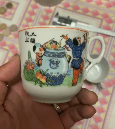 包老两只茶杯,小翅膀款,全品!一口价 感兴...