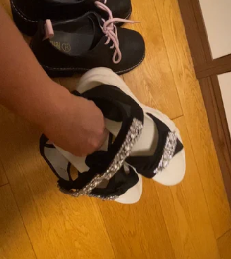 4.8祖艾 自制 彩绳小皮鞋【松糕鳄鱼皮】...