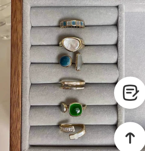 清一批戒指设计感高级感女时尚个性冷淡小众日...