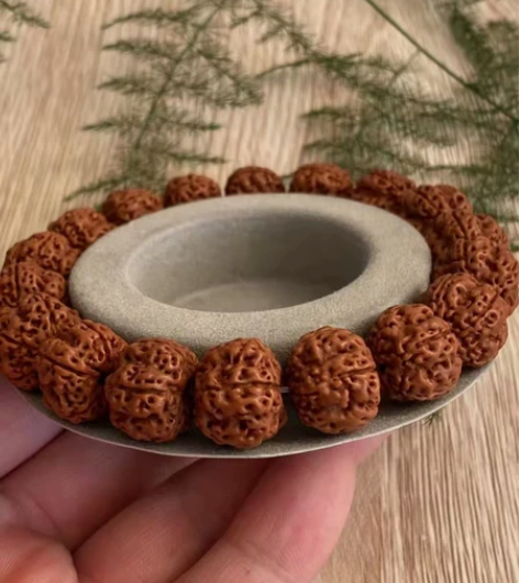 小金刚手串单圈姜黄皮【南瓜树祖 】 尺寸1...