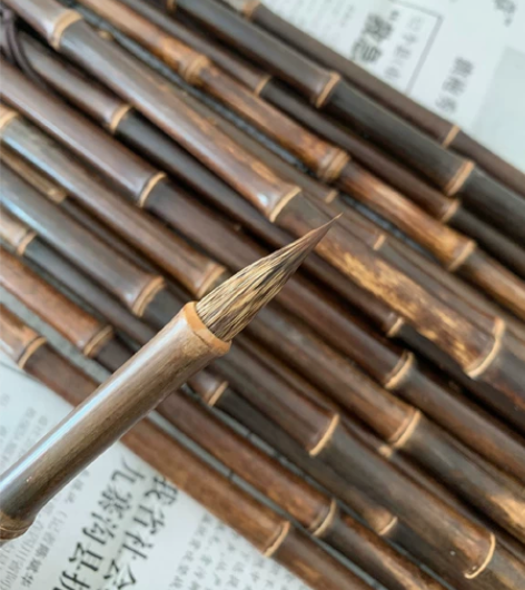 古竹兼毫毛笔中小楷毛笔 客户定制的毛笔出货...