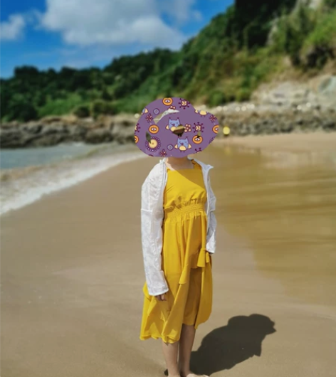 铭佳童话女童雪纺连衣裙沙滩裙150码 9新...