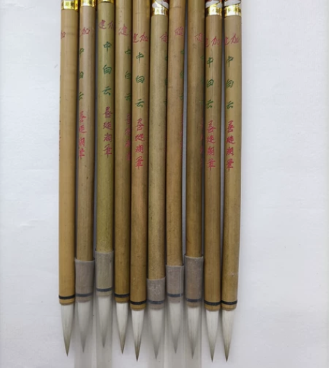 加健中白云笔 善琏湖笔 不含化纤，宜中楷和...