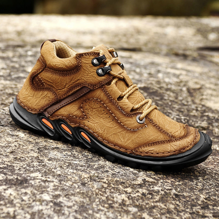 【头层牛皮】骆驼男鞋新款真皮户外休闲皮鞋潮...