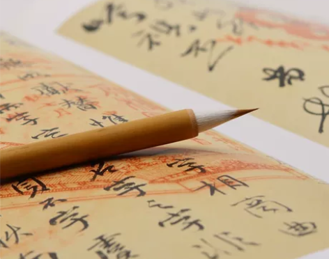 非遗传承人亲制纯鸡狼毫小楷笔。 材料:雄鸡...