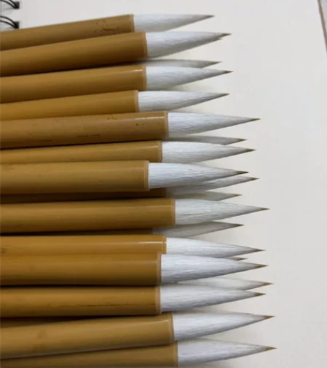 兼毫毛笔 全新毛笔为客户定制多的一批毛笔没...