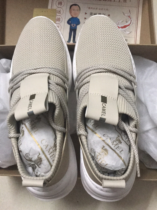 全新骆驼运动网面男款一脚蹬品牌轻盈