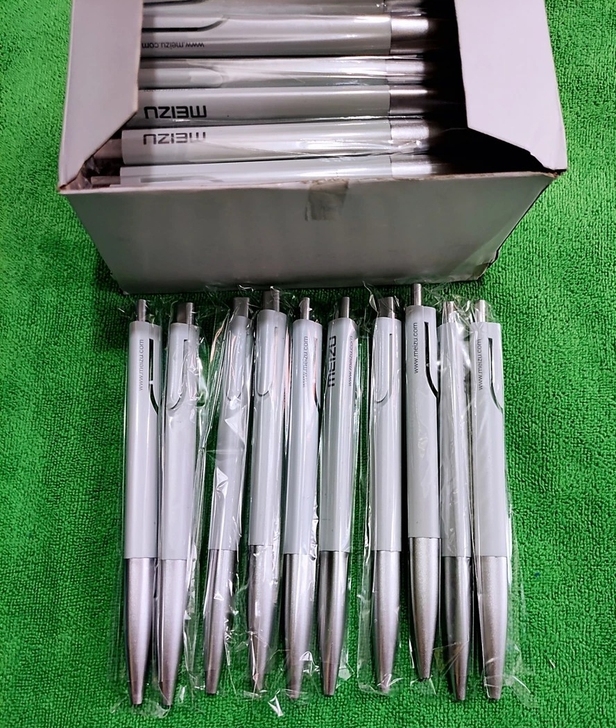 魅族圆珠笔50支一盒全新正品原子笔按压式写...